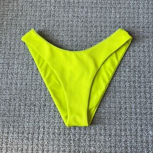 NWT Roxy Yellow High Waisted Bikini Bottom